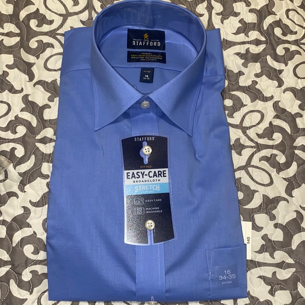 NWT Stafford Men’s Dress shirt - size 16